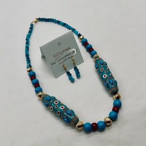 “Pelangi Series”, Indonesian or Tibetan Resin necklace