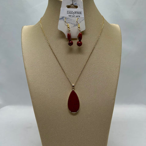 Red Jasper Chain Set