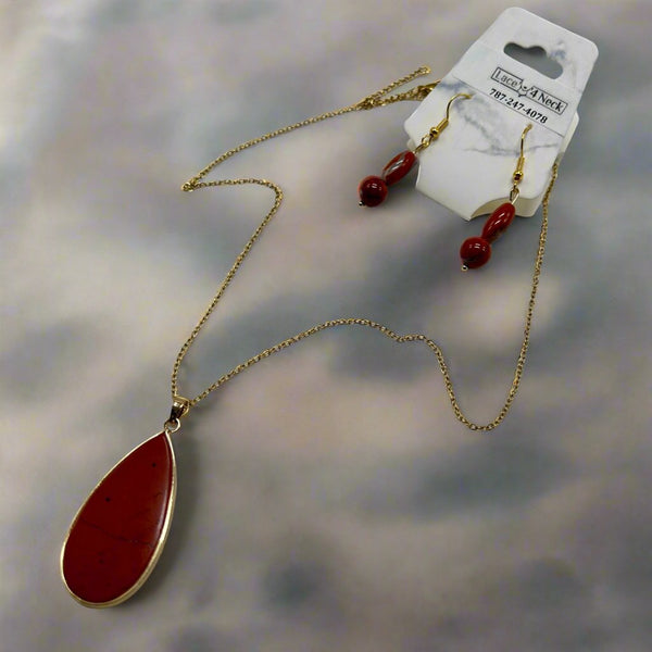 Red Jasper Chain Set