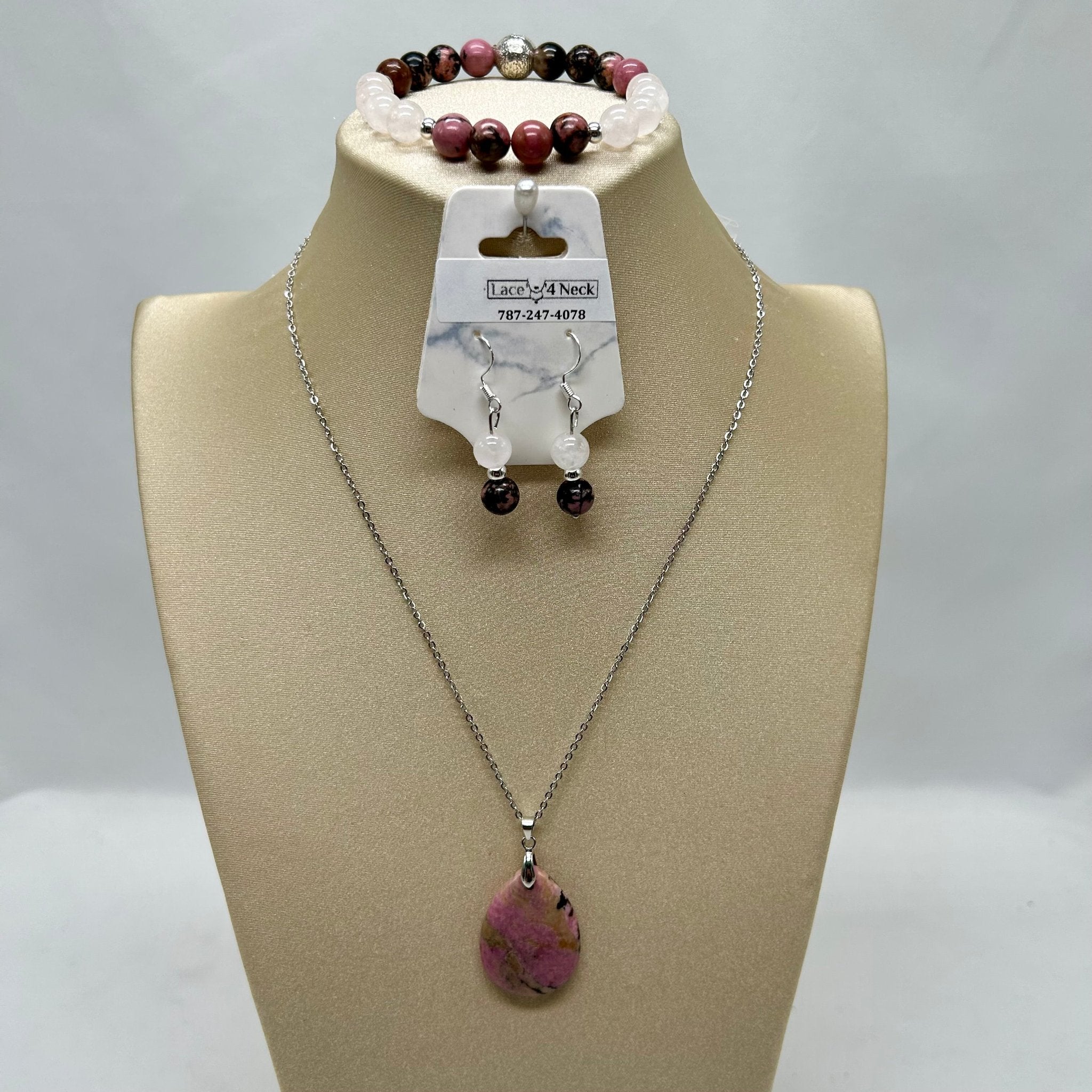 Rhodochrosite Chain Set