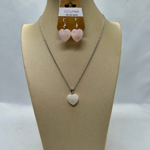 Rose Quartz Chain Set (Lace4Neck)