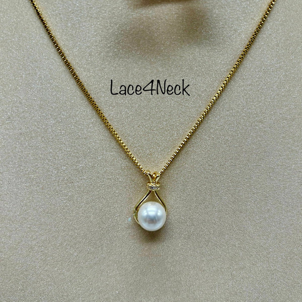 “Simple”, Freshwater Pearls Chain Set