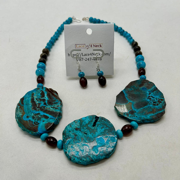 “Spectrum”, Blackwood Lace & Ocean Jasper necklace