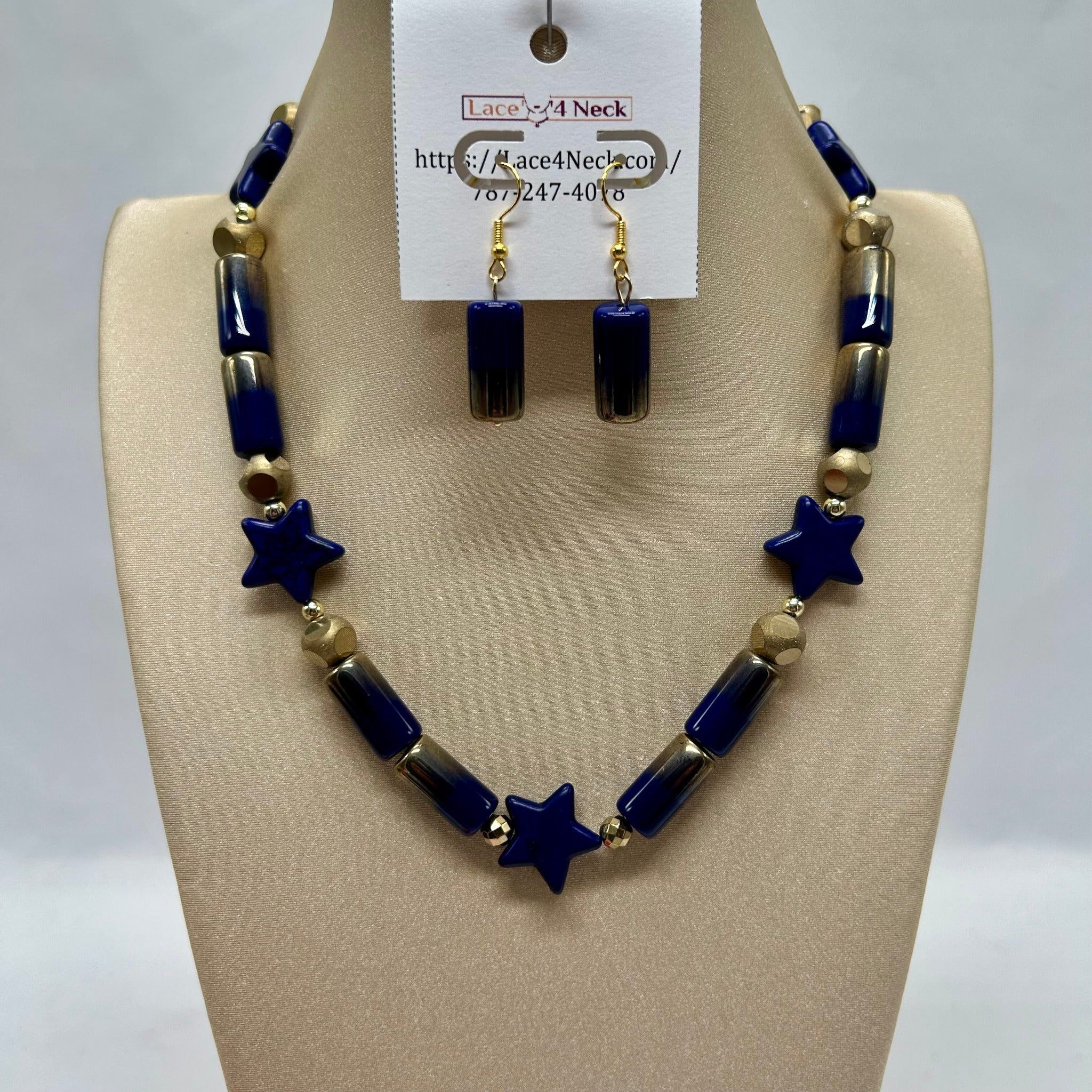 Midnight Blue Stars (Stelle) Necklace