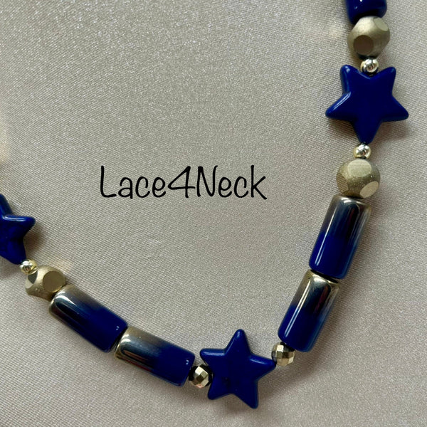 Midnight Blue Stars (Stelle) Necklace