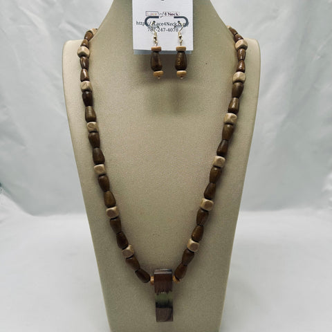 "Wenge" Series, Wood necklaces