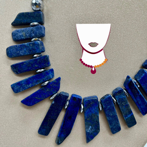 “Zentratura”, Lapis necklace