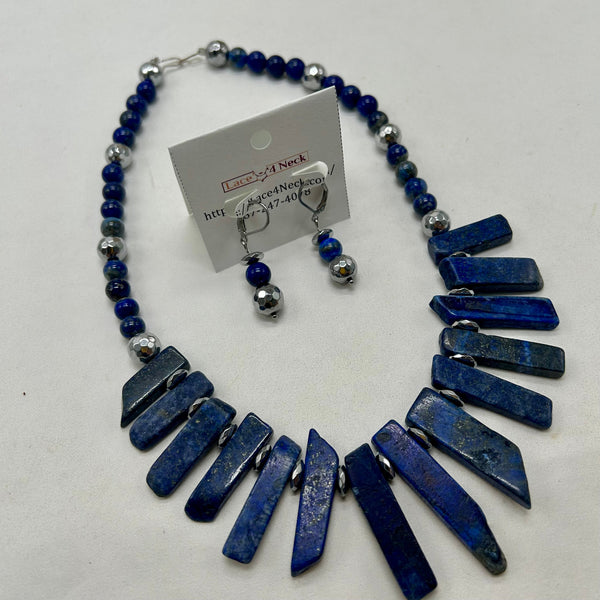 “Zentratura”, Lapis necklace